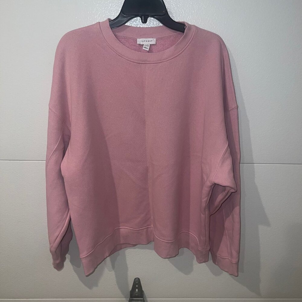 WOMEN'S TOPSHOP OVERSIZED PREMIUM SEAM SWEATSHIRT SIZE MEDIUM
